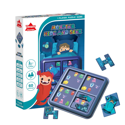 Monster Maze Puzzle Game 60 Challenges Logic Brain Teaser Parent-Child Interactive Board Game Concentration V888-ELOSUNG50219
