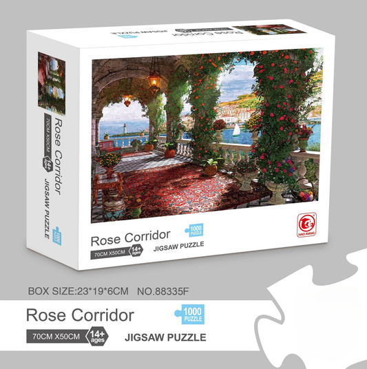 1000 piece Jigsaw Puzzle for Adults - Landscape Cityscape Art, Premium Quality Paper Cardboard, 70x50cm V888-ELOSUNG50241