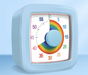 Blue Visual timer for children and the kitchen - a 60-minute rainbow countdown timer, silent operation, V888-ELOSUNG50275