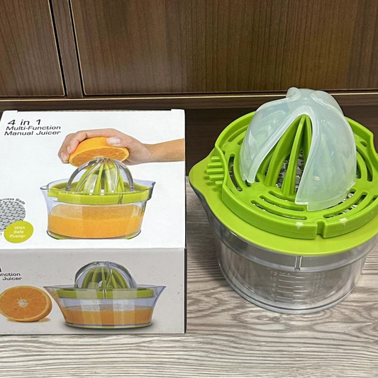 4-in-1 Manual Citrus Juicer with Grater and Egg Separator -Free Multi-Function Hand Press Lemon Orange V888-ELOSUNG50277