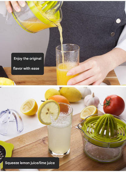 4-in-1 Manual Citrus Juicer with Grater and Egg Separator -Free Multi-Function Hand Press Lemon Orange V888-ELOSUNG50277
