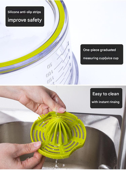 4-in-1 Manual Citrus Juicer with Grater and Egg Separator -Free Multi-Function Hand Press Lemon Orange V888-ELOSUNG50277