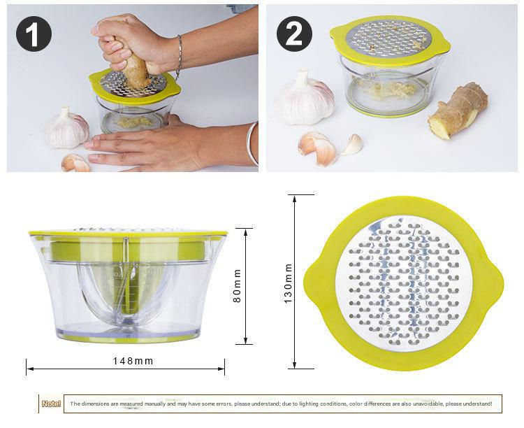4-in-1 Manual Citrus Juicer with Grater and Egg Separator -Free Multi-Function Hand Press Lemon Orange V888-ELOSUNG50277