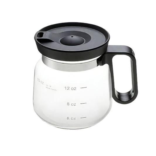 16oz Glass Coffee Mug with Handle and Straw Lid - Heat Resistant Borosilicate Glass Pitcher Cup with V888-ELOSUNG50284