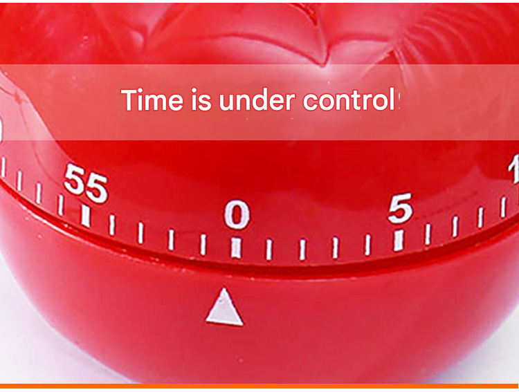 Small Size Tomato-shaped alarm Kitchen Timer - 60 Minute Mechanical Countdown Timer with Loud Alarm, Cute V888-ELOSUNG50347