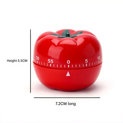 Big Size Tomato-shaped alarm Kitchen Timer - 60 Minute Mechanical Countdown Timer with Loud Alarm, Cute V888-ELOSUNG50348
