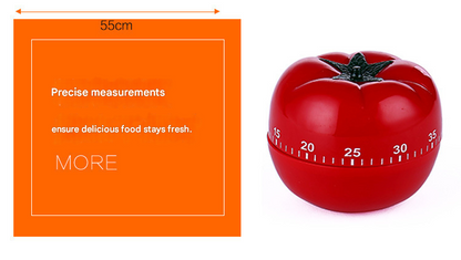 Big Size Tomato-shaped alarm Kitchen Timer - 60 Minute Mechanical Countdown Timer with Loud Alarm, Cute V888-ELOSUNG50348