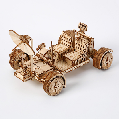 3D Wooden Puzzle Lunar Rover Model Kit - DIY Space Exploration Vehicle V888-ELOSUNG50349