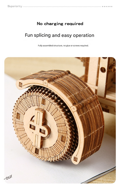 3D Wooden Puzzle Lunar Rover Model Kit - DIY Space Exploration Vehicle V888-ELOSUNG50349