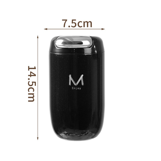 Black Premium 316 Stainless Steel Coffee Tumbler - 350ml Vacuum Insulated Travel Mug with Sip Lid, Leak-Proof V888-ELOSUNG50429
