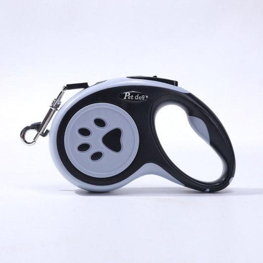 Black Automatic Retractable Dog Leash - 5M Extendable Lead with One-Handed Brake Lock - ABS Casing, Ergonomic V888-ELOSUNG50522