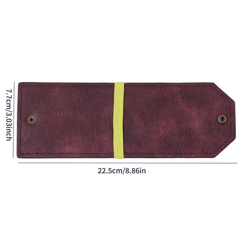 Purple Cash Wrap Wallet - Compact Snap Closure Card and Bill Holder, Slim Design for Quick Access, V888-ELOSUNG50547