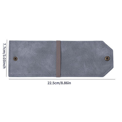Grey Cash Wrap Wallet - Compact Snap Closure Card and Bill Holder, Slim Design for Quick Access, Lightweight V888-ELOSUNG50548