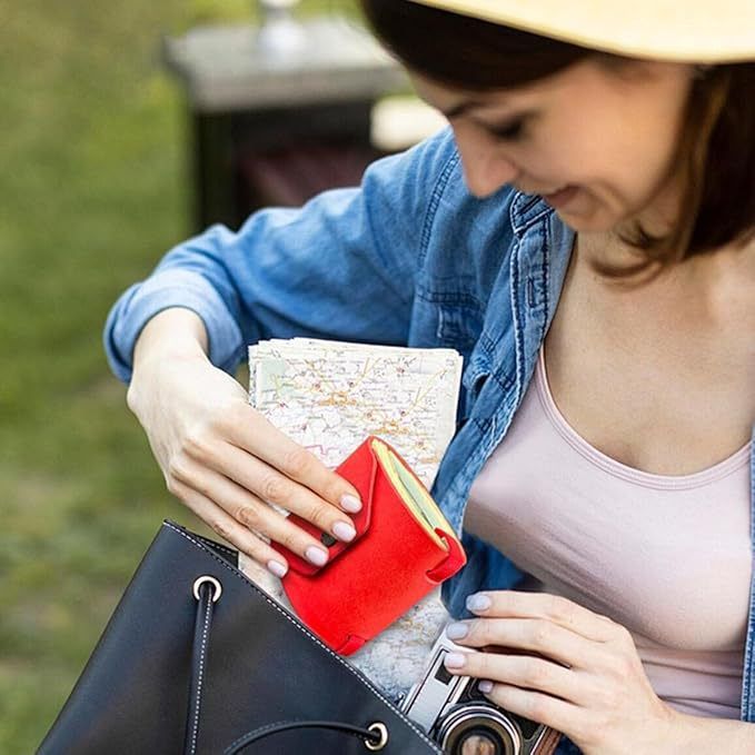 Green Cash Wrap Wallet - Compact Snap Closure Card and Bill Holder, Slim Design for Quick Access, Lightweight V888-ELOSUNG50549