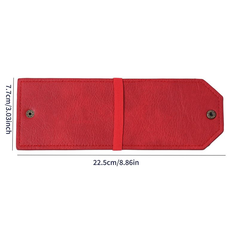 Red Cash Wrap Wallet - Compact Snap Closure Card and Bill Holder, Slim Design for Quick Access, Lightweight V888-ELOSUNG50550