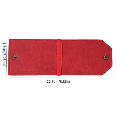 Red Cash Wrap Wallet - Compact Snap Closure Card and Bill Holder, Slim Design for Quick Access, Lightweight V888-ELOSUNG50550