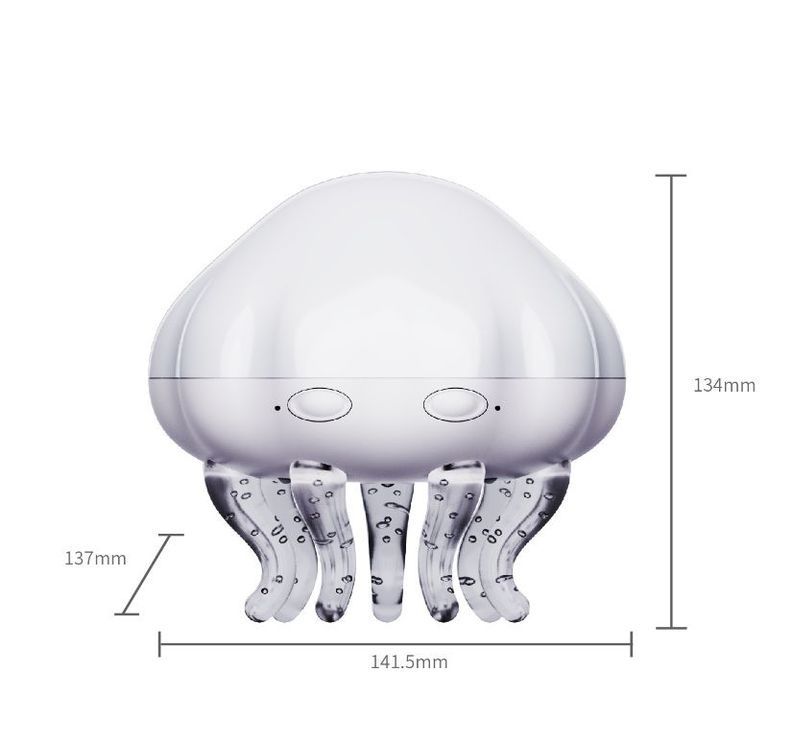 Jellyfish Ocean Wave Projector Night Light - USB Powered , 2 Timer Settings, Dual Mode Projection and Night V888-ELOSUNG50649