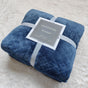 Blue 70*100cm Flannel Fleece Blanket - Quilted Diamond Pattern, Soft & Warm Polyester Throw for Office Nap, V888-ELOSUNG50661