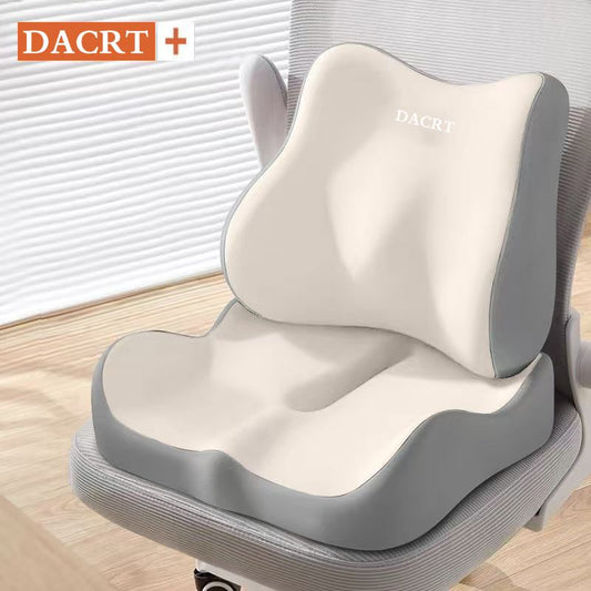 2-piece Beige Ergonomic Memory Foam Seat Cushion with Lumbar Support - Breathable Contoured Design for V888-ELOSUNG50718