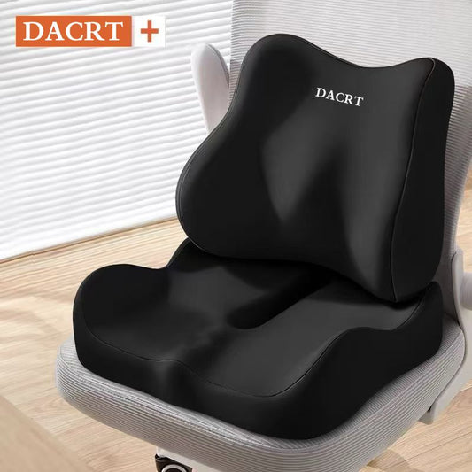 2-piece Black Ergonomic Memory Foam Seat Cushion with Lumbar Support - Breathable Contoured Design for V888-ELOSUNG50720