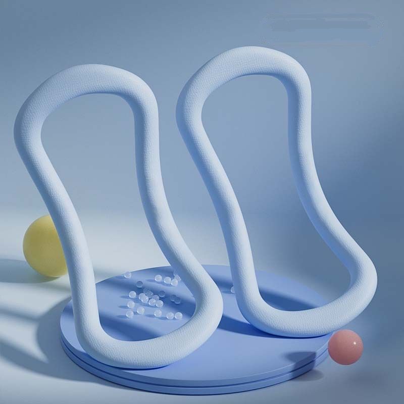 2-piece Soft Version Yoga Ring for Back Opening & Leg Support - TPE Resistance Loop, Ergonomic Arch Design - V888-ELOSUNG50764