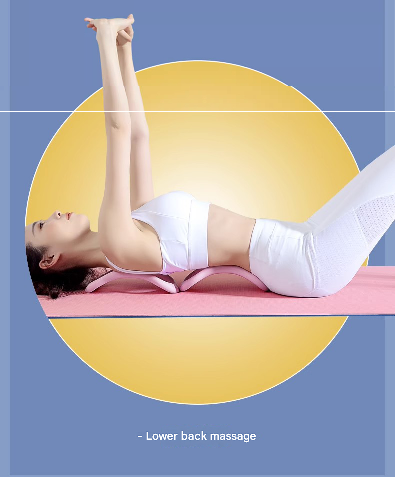 2-piece Massage Version Yoga Ring for Back Opening & Leg Support - TPE Resistance Loop, Ergonomic Arch Design V888-ELOSUNG50766