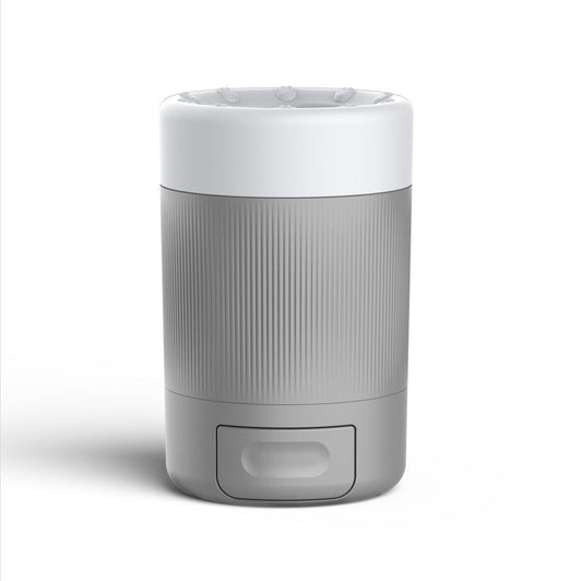 Grey Pet Paw Cleaner Cup - Portable Dog Foot Washer with Soft Silicone Bristles - Easy Clean, Detachable V888-ELOSUNG50879