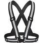 Black Adjustable Reflective Safety Vest - High Visibility Elastic Straps for Night Running, Cycling & V888-ELOSUNG50915