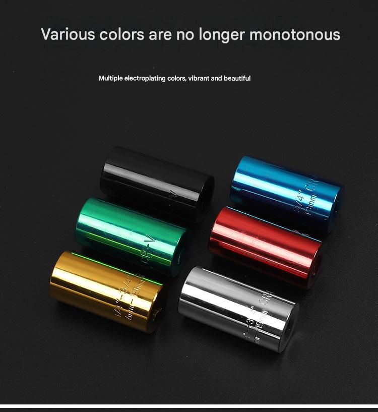 Red Universal Socket Set 7-19mm - Steel Construction - Multi-function Magic Socket, Colorful Design, V888-ELOSUNG50976