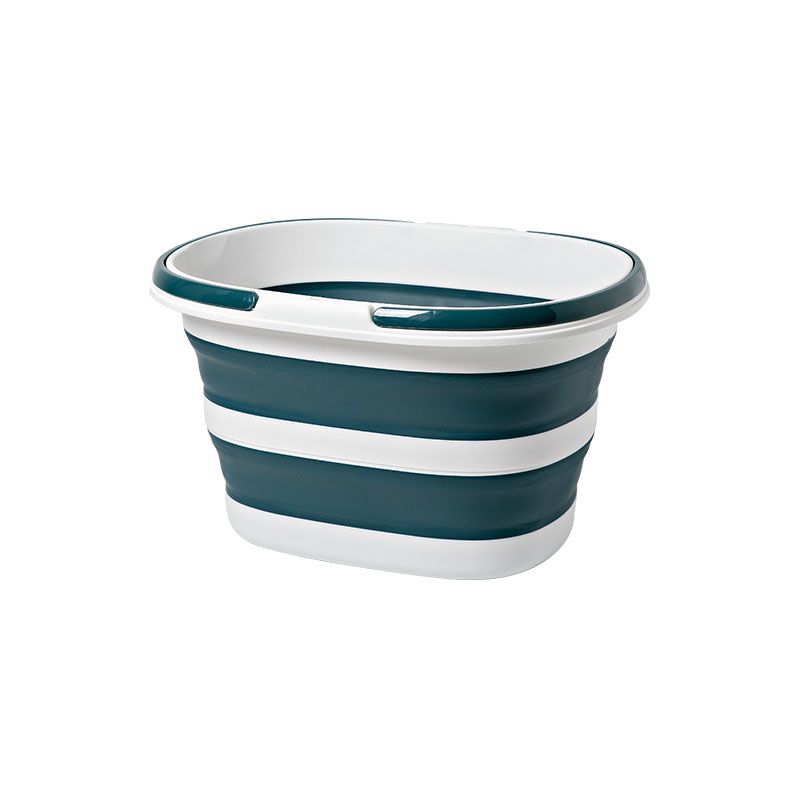 Blue Foldable Collapsible Bucket - 16L Portable Space Saving Basin for Laundry Cleaning Outdoor Use V888-ELOSUNG51022