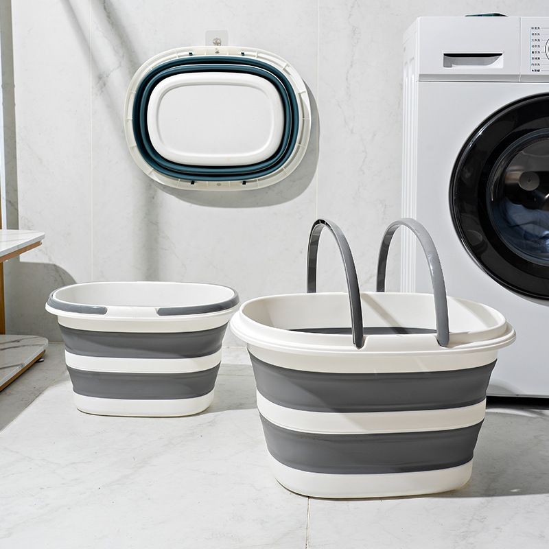 Blue Foldable Collapsible Bucket - 16L Portable Space Saving Basin for Laundry Cleaning Outdoor Use V888-ELOSUNG51022