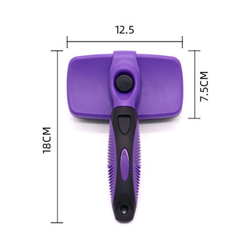 Sky blue Pet Grooming Brush - Large Self-Cleaning Deshedding Tool for Cats and Dogs V888-ELOSUNG51027