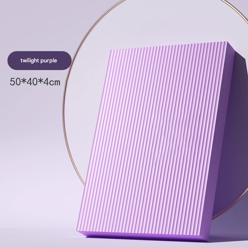 Purple 4cm Thick Balance Pad - Non-Slip High Density Foam Exercise Mat for Plank Push Up Knee Protection V888-ELOSUNG51128