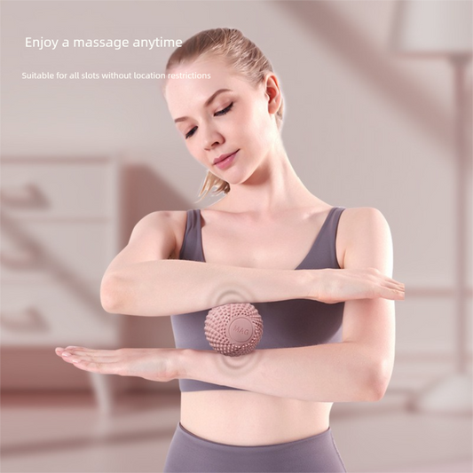 2-Pack Black Spiky Fascia Massage Balls - Portable TPE Foot Arch Muscle Relaxer for Yoga Recovery Trigger V888-ELOSUNG51142