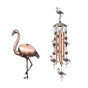 Flamingo Retro Metal Wind Chime - Large Hanging Bell Ornament for Balcony Garden Courtyard Decoration V888-ELOSUNG51146