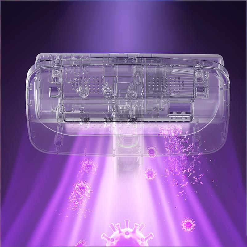 White Wireless USB Rechargeable Mite Vacuum Remover with UV Light - Handheld Anti-Mite Vacuum for Mattress V888-ELOSUNG51186