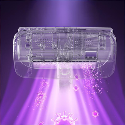 White Wireless USB Rechargeable Mite Vacuum Remover with UV Light - Handheld Anti-Mite Vacuum for Mattress V888-ELOSUNG51186