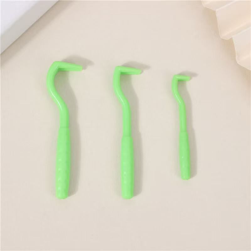 2-Pack Dark green Pet Tick Remover Tool Set - Small Medium Large Flea and Tick Hook Removers V888-ELOSUNG51214