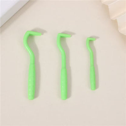 2-Pack Dark green Pet Tick Remover Tool Set - Small Medium Large Flea and Tick Hook Removers V888-ELOSUNG51214