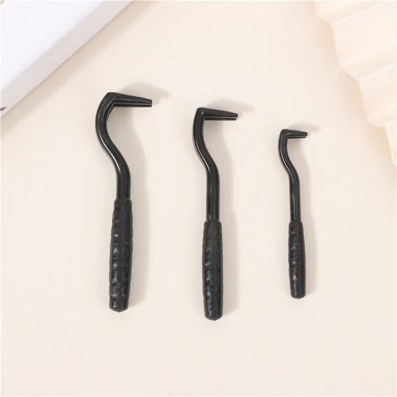 2-Pack Black Pet Tick Remover Tool Set - Small Medium Large Flea and Tick Hook Removers V888-ELOSUNG51215