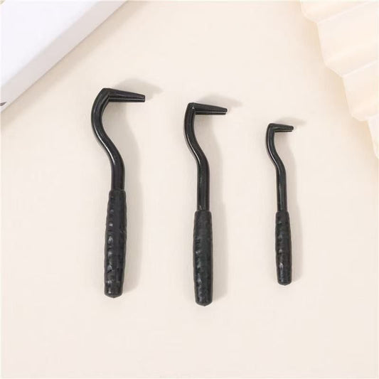 2-Pack Black Pet Tick Remover Tool Set - Small Medium Large Flea and Tick Hook Removers V888-ELOSUNG51215