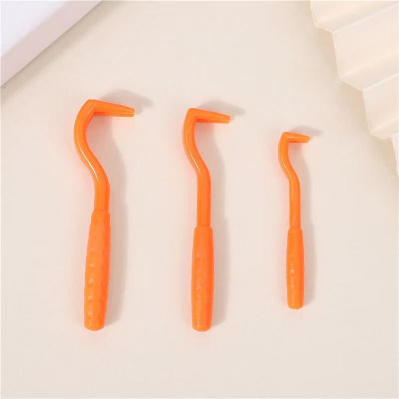 2-Pack Orange Pet Tick Remover Tool Set - Small Medium Large Flea and Tick Hook Removers V888-ELOSUNG51216