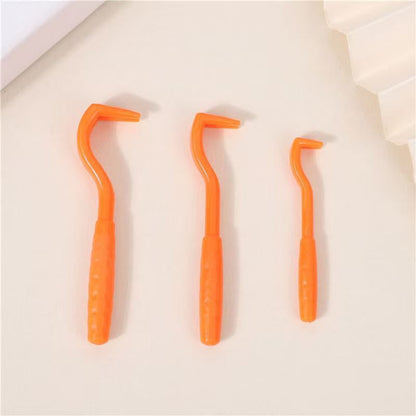 2-Pack Orange Pet Tick Remover Tool Set - Small Medium Large Flea and Tick Hook Removers V888-ELOSUNG51216