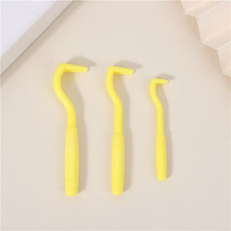 2-Pack Yellow Pet Tick Remover Tool Set - Small Medium Large Flea and Tick Hook Removers V888-ELOSUNG51218