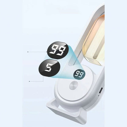 Black Smart Aromatherapy Diffuser - Ultrasonic Mist Air Freshener with LED Light and Wall Mount V888-ELOSUNG51224