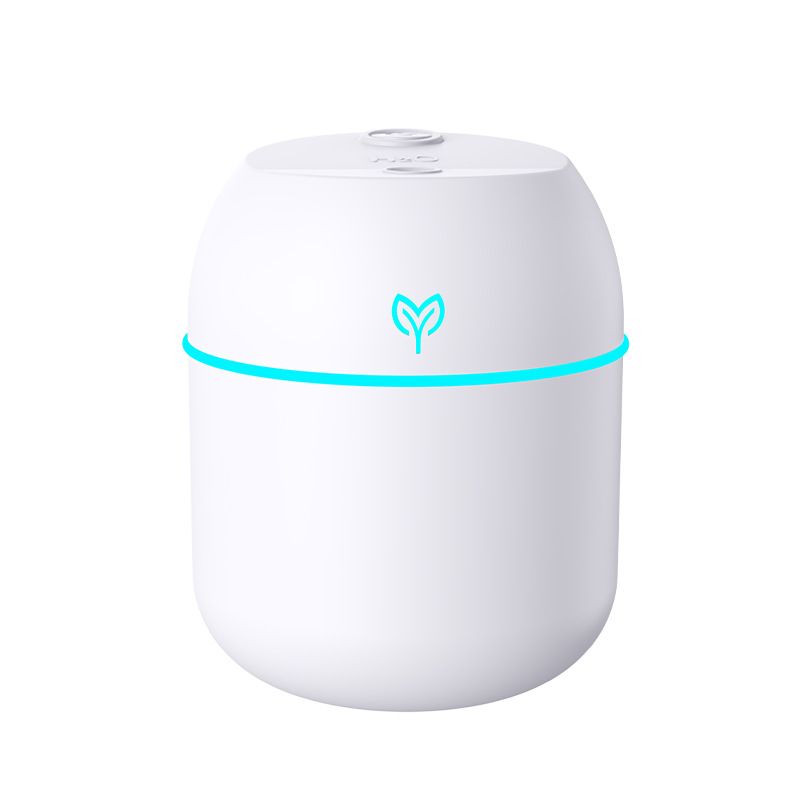 White Mini USB Humidifier Large Mist - Desktop Ultrasonic Air Humidifier with Colorful LED Light V888-ELOSUNG51226