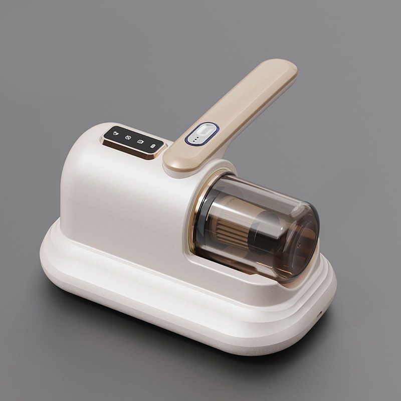 Pearl White Wireless Mite Vacuum Cleaner with UV Light - High Suction Handheld Bed Dust Mite Remover V888-ELOSUNG51229