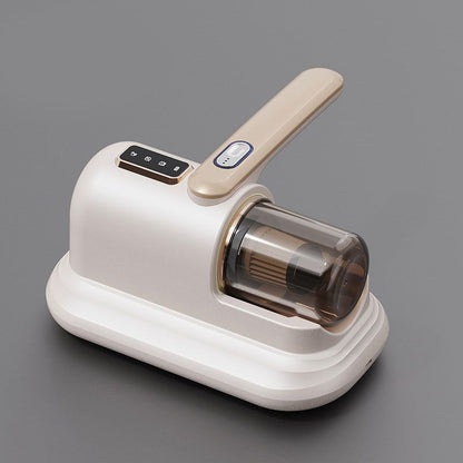 Pearl White Wireless Mite Vacuum Cleaner with UV Light - High Suction Handheld Bed Dust Mite Remover V888-ELOSUNG51229