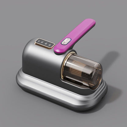 Greyish-purple Wireless Mite Vacuum Cleaner with UV Light - High Suction Handheld Bed Dust Mite Remover V888-ELOSUNG51231