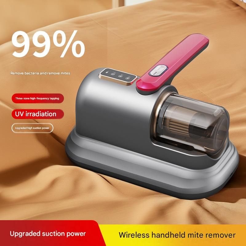 Green Wireless Mite Vacuum Cleaner with UV Light - High Suction Handheld Bed Dust Mite Remover V888-ELOSUNG51232